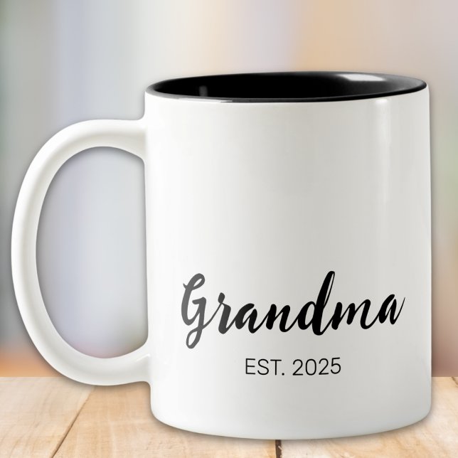 Grandma Established  Two-Tone Coffee Mug (Creator Uploaded)