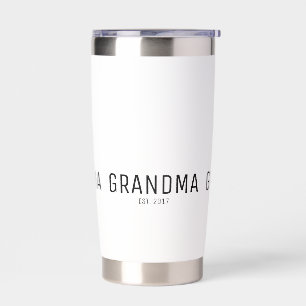 Grandma Established Typography Gift Insulated Tumbler