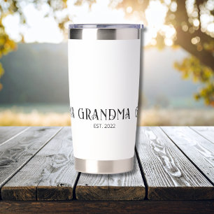 Grandma Established Typography Gift Insulated Tumbler