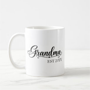 Grandma Established with year Coffee Mug