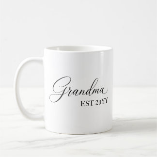 Grandma Established [Year] – Personalized  Coffee Mug