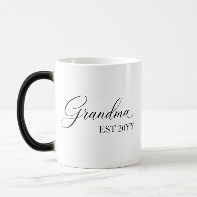 Grandma Established [Year] – Personalized  Color Morph Mug (Left)