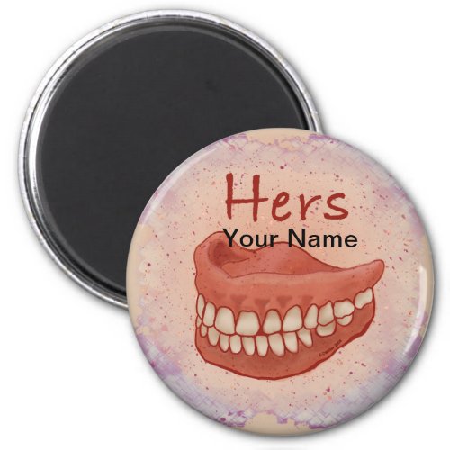 Grandma False Teeth custom name  Magnet