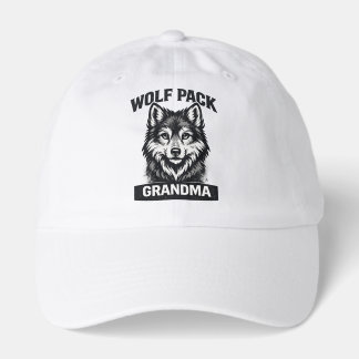 grandma family matching wolf pack baseball cap hat
