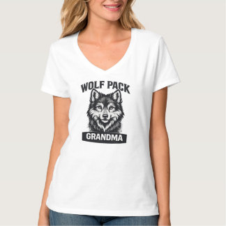 grandma family matching wolf pack tee t-shirt