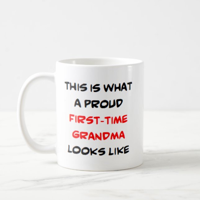 grandma, first-time coffee mug (Left)