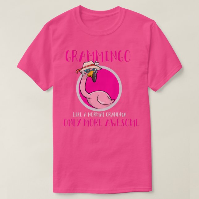 Grandma Flamingo Mothers Day  T-Shirt (Design Front)