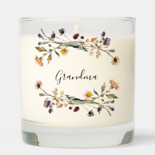 Grandma Floral Botanical Scented Candle