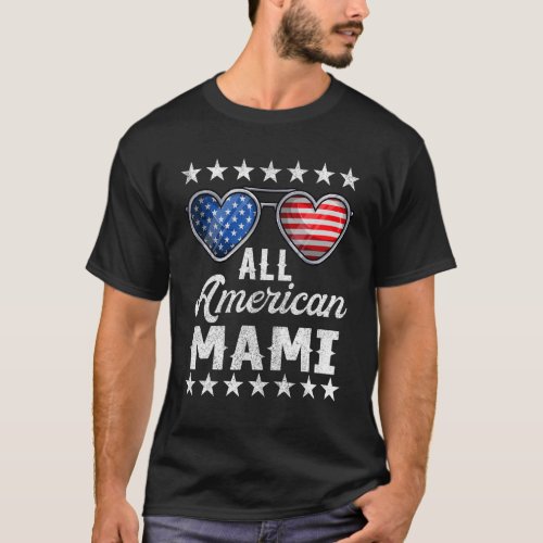 Grandma Fourth Of July  Womens All American Mami T_Shirt