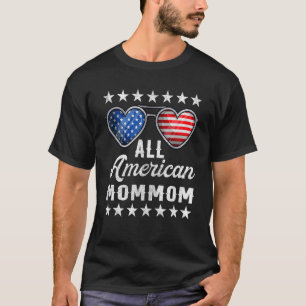 Grandma Fourth Of July  Womens All American Mommom T-Shirt