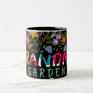 grandma garden Two-Tone coffee mug