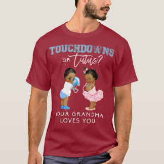 Grandma Gender Reveal Touchdown Tutu Baby T-Shirt