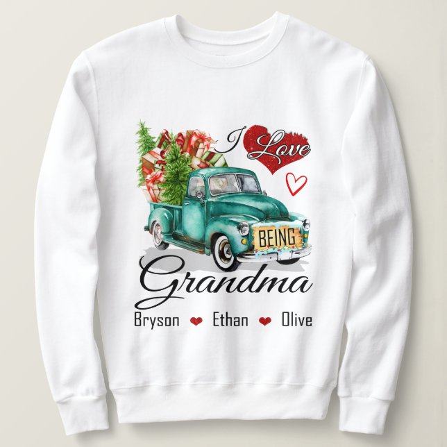 Grandma Gift For Christmas Sweatshirt (Design Front)