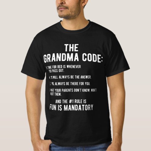 Grandma Gift From Granddaughter Grandson The Grand T_Shirt