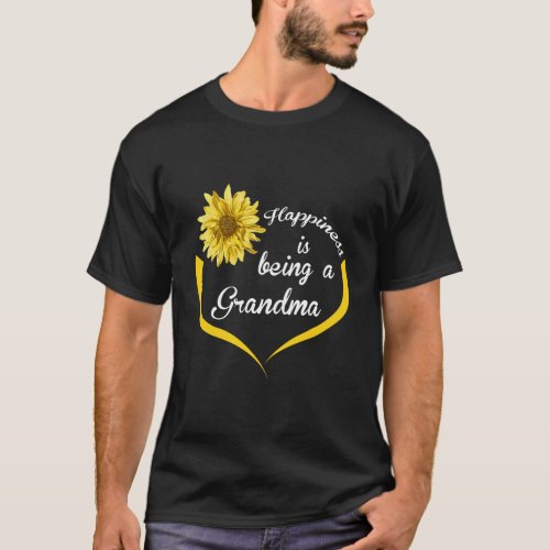 Grandma Gift Happiness Is Being A Grandma T_Shirt