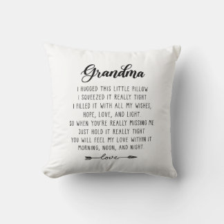 Grandma Gifts from Grandkids Throw Pillow
