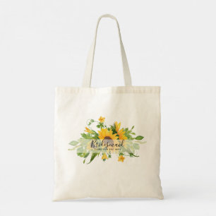 GRANDMA Gifts - Sunflower Themed Personalized Tote Bag