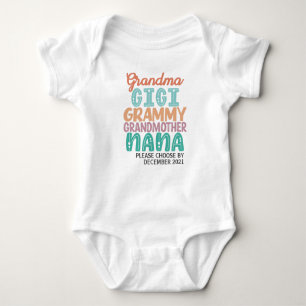 Grandma, Gigi, Grammy, Grandmother, Nana Baby Bodysuit