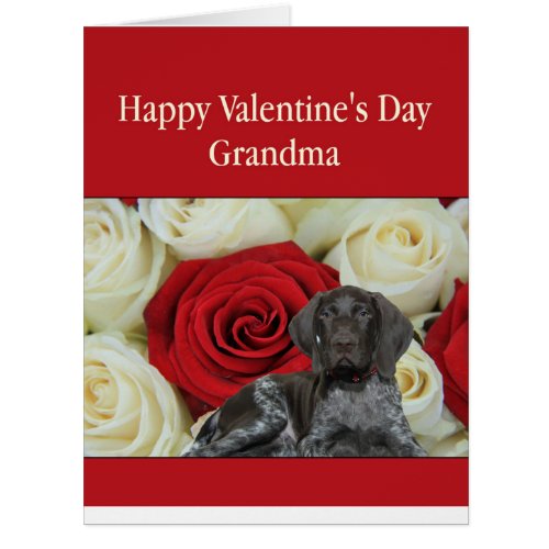 Grandma  Glossy Grizzly Valentine Puppy Love