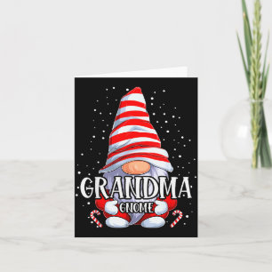 Grandma Gnome Christmas Pajamas Matching Family Gr Card