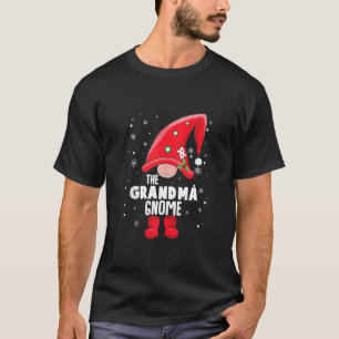 Grandma Gnome Matching Christmas Pajama T-Shirt