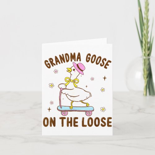 Grandma Goose On The Loose Funny Birthday Matching