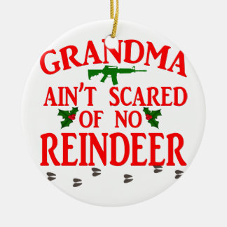 Grandma Got Ran Over Ceramic Ornament