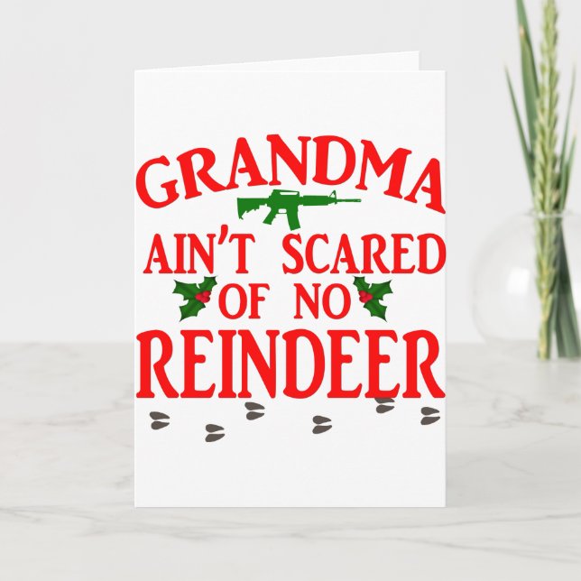 Grandma Got Ran Over Holiday Card (Front)
