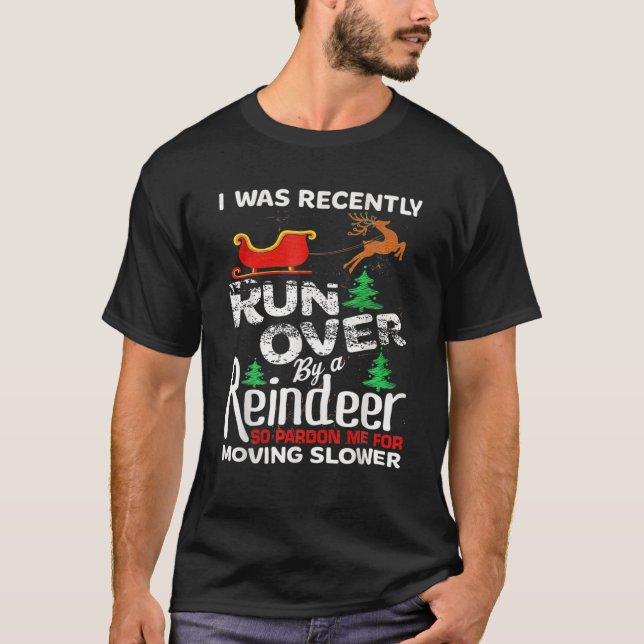 Grandma Got Run Over By A Reindeer Christmas So Pa T-Shirt (Front)