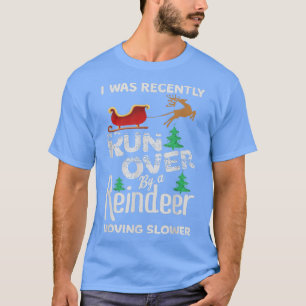 Grandma Got Run Over By A Reindeer Funny Grandma C T-Shirt