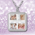 Grandma Grand Children Photo Collage Necklace<br><div class="desc">Our LOVE GRANDMA Photo Collage is more than just a present; it's a narrative of love,  laughter,  and legacy. Personalize with grandchildren's names and your favorite photos to create a keepsake that will be treasured forever. Nothing says 'I love you' like a collection of shared memories.</div>
