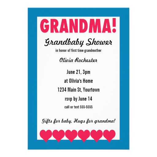 Grandma Shower Invitations 3