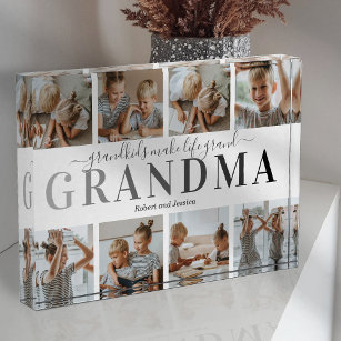 Grandma Grandchildren Photo Block
