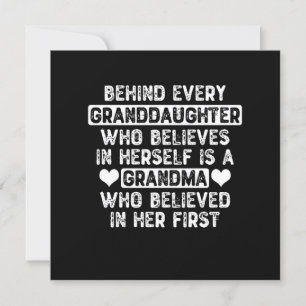 Grandma & Granddaughter Quote Invitation