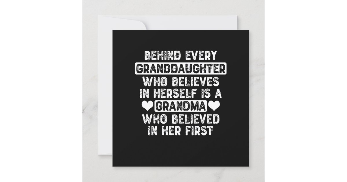 Grandma & Granddaughter Quote Invitation Zazzle