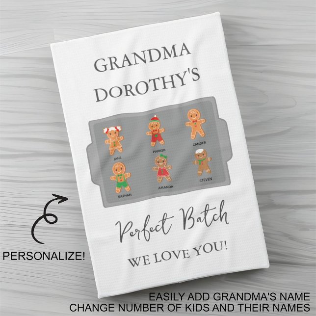 Grandma Grandkids We Love You Kitchen Towel (Creator Uploaded)