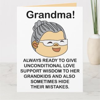 Grandma Grandmother Birthday Card