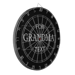 Grandma Grandmother Birthday Personalized Gift Dart Board
