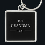 Grandma Grandmother Birthday Personalized Gift  Keychain<br><div class="desc">You can customize it with your photo,  logo or with your text.  You can place them as you like on the customization page. Modern,  unique,  simple,  or personal,  it's your choice.</div>