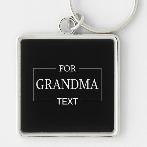 Grandma Grandmother Birthday Personalized Gift  Keychain