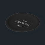 Grandma Grandmother Birthday Personalized Gift  Paper Plates<br><div class="desc">You can customize it with your photo,  logo or with your text.  You can place them as you like on the customization page. Modern,  unique,  simple,  or personal,  it's your choice.</div>