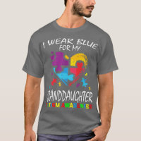 Grandma Grandpa Blue For My Granddaughter Autism A