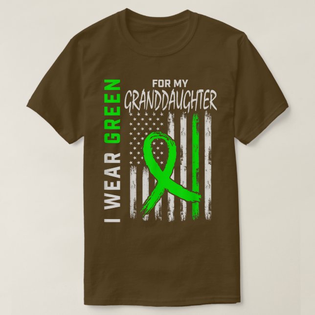 Grandma Grandpa Cerebral Palsy Awareness Granddaug T-Shirt (Design Front)