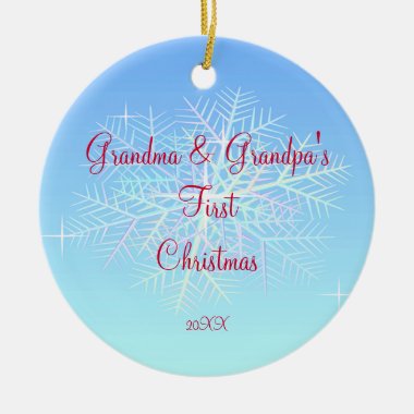 Grandma & Grandpa First Christmas Ornament