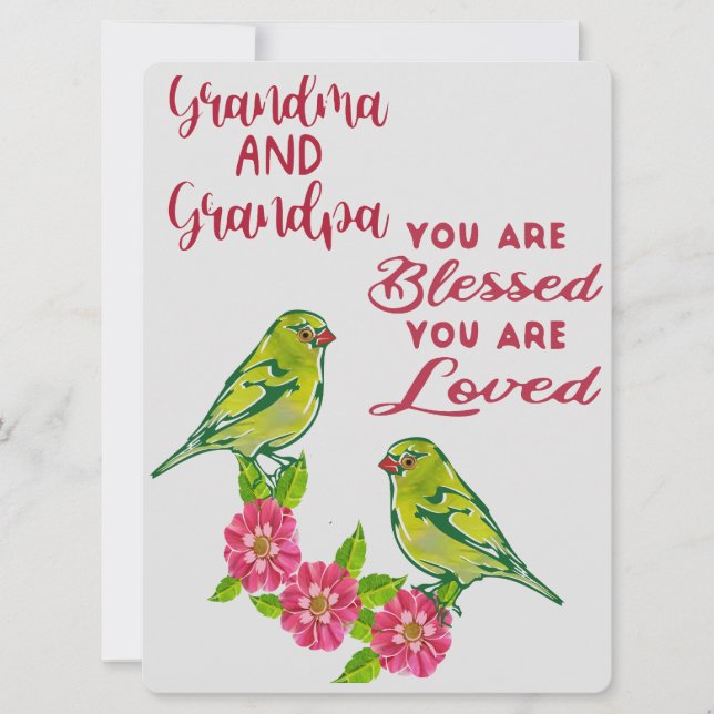 Grandma & Grandpa  Holiday Card (Front)