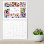 Grandma Grandpa Photo Collage Calendar<br><div class="desc">Best Grandparents Custom Photo Calendar. Celebrate the love and memories shared with grandparents through this simple and meaningful photo collage calendar. Each page—including the cover and all twelve months—features the same clean layout: “Best Grandparents” in a centered gray serif font, with a line of handwritten script underneath for a personal...</div>