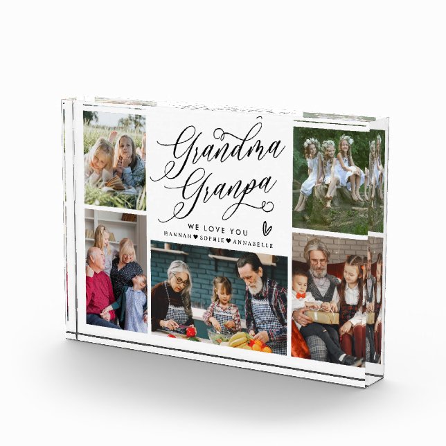 Grandma & Grandpa We Love You Photo Collage  (Right)