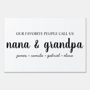Grandma & Grandpa's Gift, Nana, Papa, Grandparents Sign