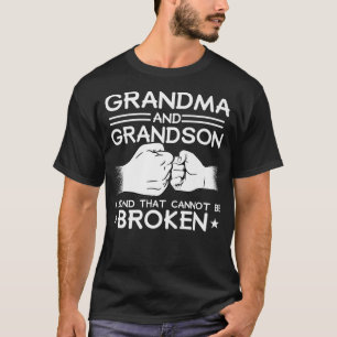 GRANDMA GRANDSON BOND CANT BE BROKEN Fist Bump T-Shirt