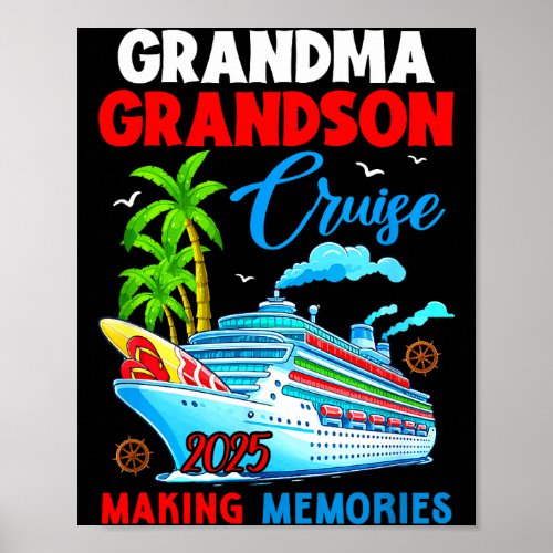 Grandma Grandson Cruise 2025 Memories Christmas Fa